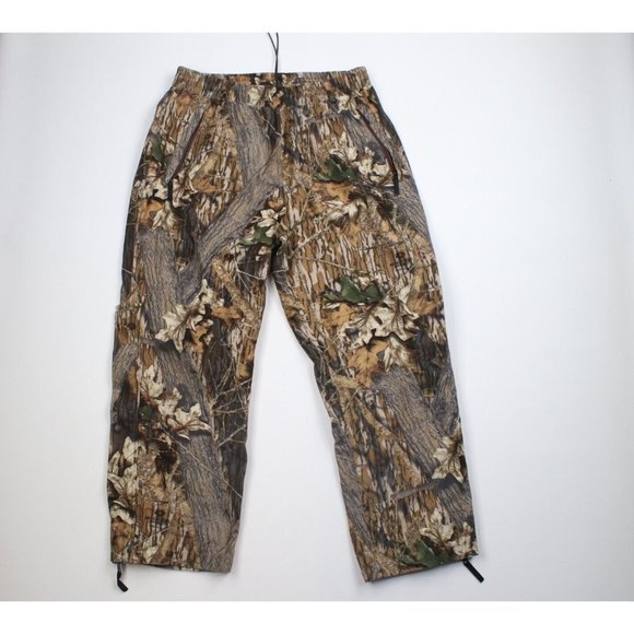 Vintage Cabelas Mens XL Soft Cloth Lined Wide Leg Mossy Oak Camouflage Pants